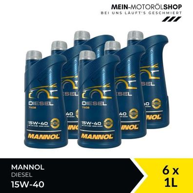 Mannol Diesel 15W-40 6x1 Liter