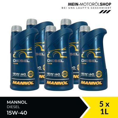 Mannol Diesel 15W-40 5x1 Liter