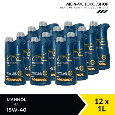 Mannol Diesel 15W-40 12x1 Liter