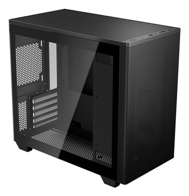 Stormfront Mini-G-BK-v1, Tower-Gehäuse schwarz, Tempered Glass
