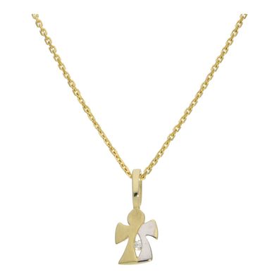 JuwelmaLux Anhänger 585 Gold- und Weißgold Schutzengel mit Zirkonia JL20-02-0566