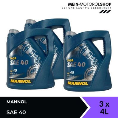 Mannol SAE 40 3x4 Liter