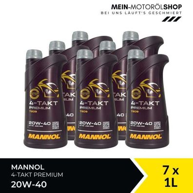 Mannol 4-Takt Premium 20W-40 7x1 Liter
