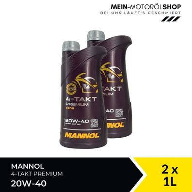 Mannol 4-Takt Premium 20W-40 2x1 Liter