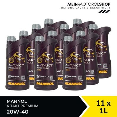 Mannol 4-Takt Premium 20W-40 11x1 Liter