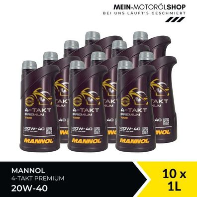Mannol 4-Takt Premium 20W-40 10x1 Liter