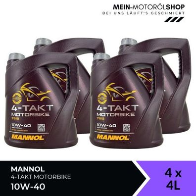 Mannol 4-Takt Motorbike 10W-40 4x4 Liter