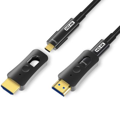 Yiwentec HDMI Glasfaserkabel 20 m 4K 60Hz Micro HDMI 18Gbps HDR Defekt