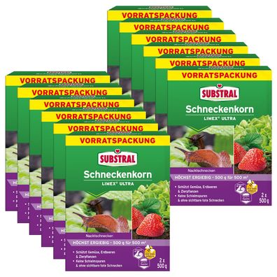 12 x SUBSTRAL® Schneckenkorn Limex® Ultra, 2 x 500 g