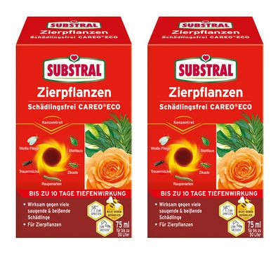 2 x SUBSTRAL® Zierpflanzen Schädlingsfrei Careo® Eco, 75 ml