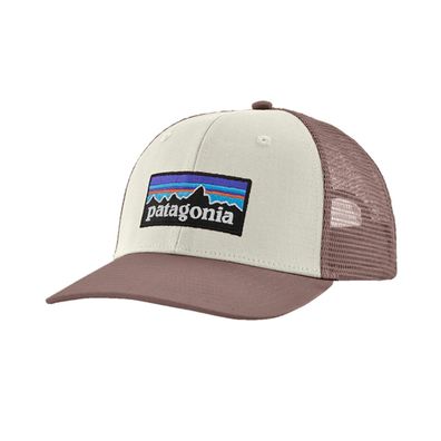 Patagonia Snapback Trucker Cap P-6 Logo birch white