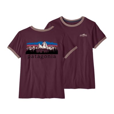 Patagonia Women Shirt Fitz Roy Foothills Ringer berry fig