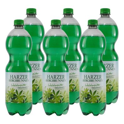 Harzer Bergbrunnen Waldmeister-Brause (6 x 1,0L) EINWEG