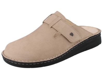 FINN Comfort Petare Damen Clog taupe Nubukleder