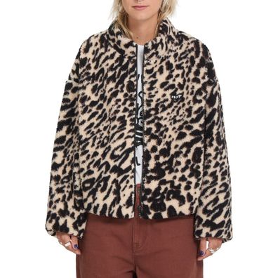 VOLCOM Women Fleece Wylding Out animal print