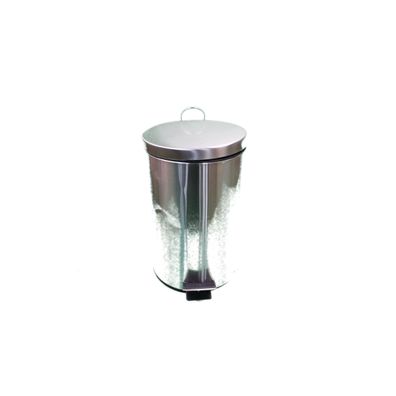Amig Mélleimer mit Pedal 12L Edelstahl satiniert Anti-Fingerabdruck