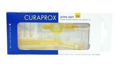 Curaprox Prime Plus Starter Set - 5x CPS 09 gelb Interdentalbürsten 2 Halter