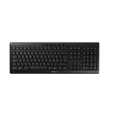 CHERRY Stream Wireless Tastatur Universal RF kabellos + USB QWERTZ Schweiz Schwarz