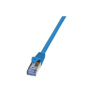 LogiLink Patchkabel CAT6A S/FTP AWG26 PIMF 5,00m blau