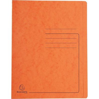 25 Exacompta Schnellhefter Karton orange DIN A4