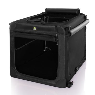 Maelson Soft Kennel Evo, Mitternachtsschwarz - faltbare Hundebox