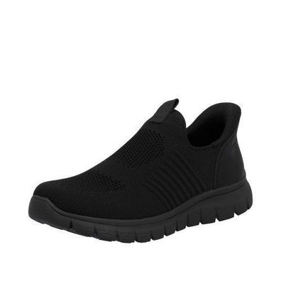 Rieker Slipper - Schwarz Textil