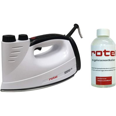 Rotel Prof Extra Edelstahl Schwarz + Rotel Bügeleisenentkalker 500 ml