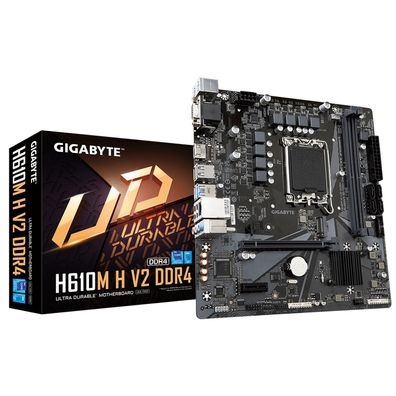 Gigabyte H610M H V2 DDR4 - 1.0 - Motherboard - micro ATX - LGA1700-Sockel - H61... ->