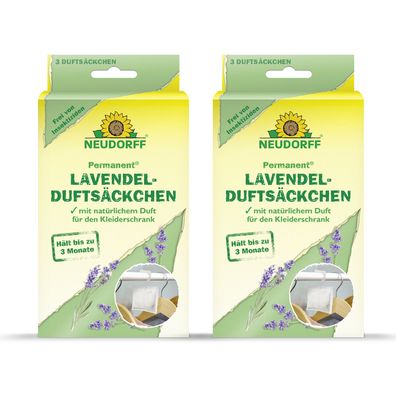2 x Neudorff Permanent® Lavendelduftsäckchen, 3 Stück