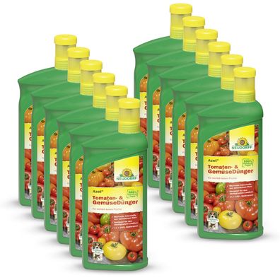 12 x Neudorff Azet® Tomaten- & GemüseDünger, flüssig, 1,0 Liter
