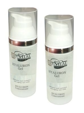 BIO-VITAL Hyaluron Säure Gel Antifalten Konzentrat, 2x 50ml
