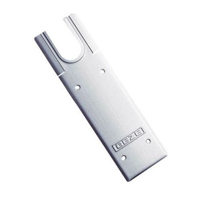 GEZE Deckplatte für TS 500 NV und TS 500 N Edelstahl gebürstet