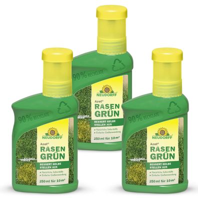 3 x Neudorff Azet® RasenGrün, 250 ml