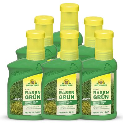 6 x Neudorff Azet® RasenGrün, 250 ml
