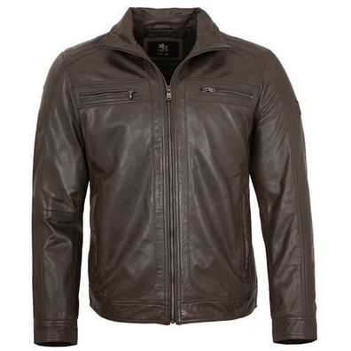 OTTO KERN- Herren Echtleder Lederjacke Lammnappa dunkelbraun