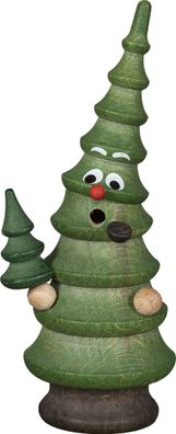 Räucherfigur Weihnachtsbaum Sturmfichte 5 Räucherkerzen Tannenduft Höhe ca. 15