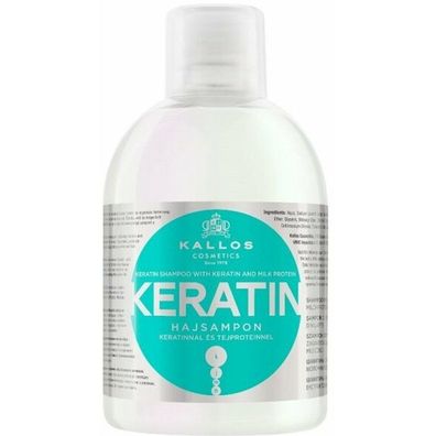 Kallos Cosmetics Kallos Keratin Shampoo With Keratin And Milk Protein 1000 ml