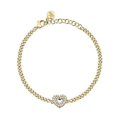 Unique gold-plated bracelet with Incontri SAUQ17 heart