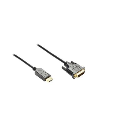 Good Connections Kabel DP-St.-DVI-D 24 + 1-St. schwarz 5m