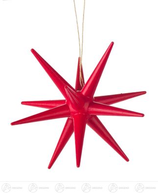 Baumschmuck Behang Stern rot (5) BxHxT 8 cmx8 cmx8 cm NEU Erzgebirge Baumbehang