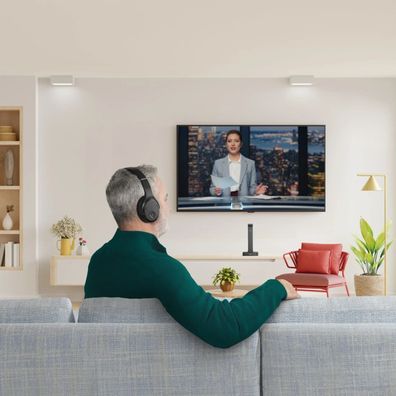 Hama 00221848, Verkabelt & Kabellos, TV, Kopfhörer, Schwarz