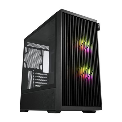 M330, Tower-Gehäuse schwarz, Tempered Glass