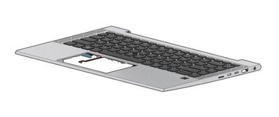 HP Ersatztastatur Notebook - mit Zeigestock, ClickPad