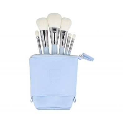 il? Basic-Set mit 6 Make-up-Pinseln + Etui, blau