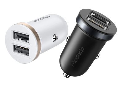 Mcdodo KFZ Ladegerät Autoladegerät Zigarettenanzünder 2X USB 2,4A Ladead