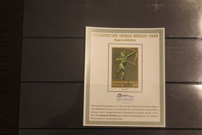 Olympische Spiele Berlin 1916; Essays der Sporthilfe: Bogenschießen