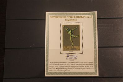 Olympische Spiele Berlin 1916; Essays der Sporthilfe: Kugelstoßen