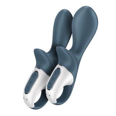 Sinnliche Luftschwengelpumpe 'Booty 2' Analvibrator mit hoher Kapazität in Anthr