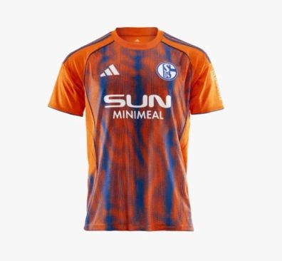 FC Schalke 04 Auswärtstrikot Orange 2025/2026 Größen S-M-L-XL-XXL Neu