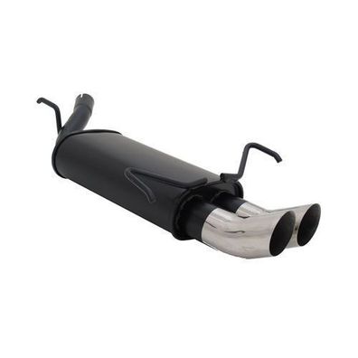 Novus Sportauspuff für Opel Corsa C 2x76mm DTM Endschalldämpfer mit ABE